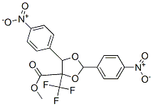 METHYL 2,5-BIS(4-NITROPHENYL)-4-(TRIFLUOROMETHYL)-1,3-DIOXOLANE-4-CARBOXYLATE 结构式
