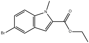 5-bromo-1-methyl-1H-indole-2-carboxylic acid 结构式