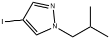 4-ヨード-1-イソブチル-1H-ピラゾール 化学構造式
