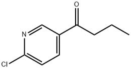 1-(6-氯-3-吡啶基)-1-丁酮 结构式