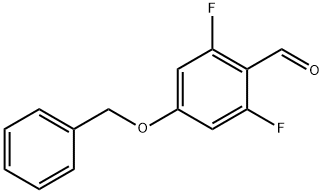 4-(苄氧基)-2,6-二氟苯甲醛 结构式