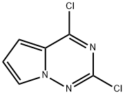 2,4-Dichloropyrrolo[2,1-f][1,2,4]triazine Struktur