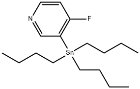 4-Fluoro-3-(tributylstannyl)pyridine Structure