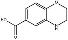 3,4-二氢-2H-1,4-苯并恶嗪-6-羧酸 结构式