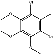 3-溴-4,5,6-三甲氧基-2-甲基苯酚 结构式
