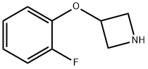 3-(2-氟苯氧基)氮杂环丁烷 结构式