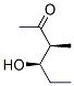 2-Hexanone, 4-hydroxy-3-methyl-, (R*,S*)- (9CI) Struktur