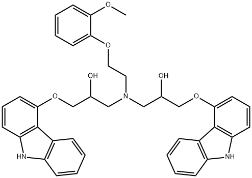 カルベジロール関連化合物B (3,3'-(2-(2-METHOXYPHENOXY)ETHYLAZANEDIYL)BIS(1-(9H-CARBAZOL-4-YLOXY)PROPAN-2-OL))
