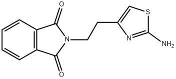 2-[2-(2-アミノ-1,3-チアゾール-4-イル)エチル]-1H-イソインドール-1,3(2H)-ジオン 化学構造式