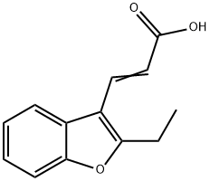 (2E)-3-(2-ETHYL-1-BENZOFURAN-3-YL)ACRYLIC ACID Struktur