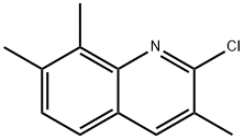 2-CHLORO-3,7,8-TRIMETHYLQUINOLINE 结构式