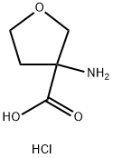 3-氨基四氢呋喃-3-羧酸盐酸盐 结构式
