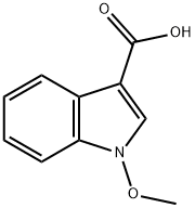 1-甲氧基吲哚-3-羧酸, 91913-76-7, 结构式