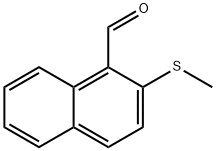 2-(Methylthio)-1-naphthaldehyde Struktur