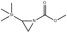 1-Aziridinecarboxylic  acid,  2-(trimethylsilyl)-,  methyl  ester Structure