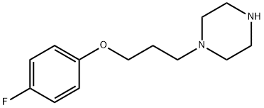 1-[3-(4-フルオロフェノキシ)プロピル]ピペラジン 化学構造式