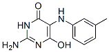 2-amino-6-hydroxy-5-[(3-methylphenyl)amino]-3H-pyrimidin-4-one Structure