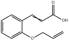(2E)-3-[2-(アリルオキシ)フェニル]アクリル酸 化学構造式