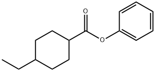 4-乙基环己烷甲酸苯酯, 91988-52-2, 结构式