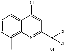 4-氯-8-甲基-2-三氯甲基喹啉 结构式