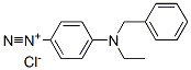 4-[benzyl(ethyl)amino]benzenediazonium chloride  Struktur