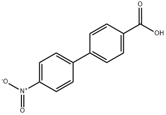 4'-nitro[1,1'-biphenyl]-4-carboxylic acid  Struktur
