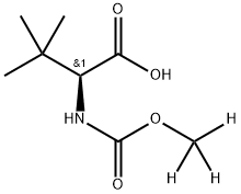 N-(D3-METHOXYCARBONYL)-L-TERT-LEUCINE 结构式