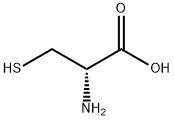 (S)-3-メルカプト-2-アミノプロピオン酸 化学構造式