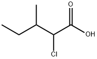 S-2-氯-3-甲基戊酸 结构式