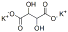 Potassium tartrate Struktur