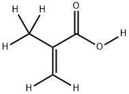 氘代甲基丙烯酸-D6 结构式