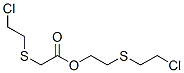 2-(2-chloroethylsulfanyl)ethyl 2-(2-chloroethylsulfanyl)acetate 结构式