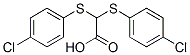 2,2-bis[(4-chlorophenyl)sulfanyl]acetic acid Structure