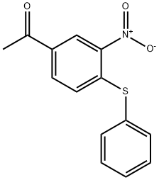 1-[3-NITRO-4-(PHENYLTHIO)PHENYL]ETHAN-1-ONE 结构式