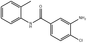 3-氨基-4-氯-N-(邻甲苯基)苯甲酰胺 结构式