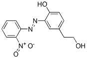 4-羟基-3-[(2-硝基苯基)偶氮]苯乙醇 结构式