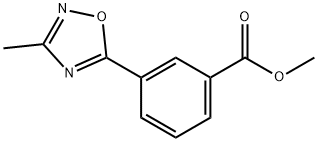 3-(3-甲基-1,2,4-恶二唑-5-基)苯甲酸甲酯 结构式