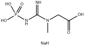 クレアチンりん酸ナトリウム水和物 化学構造式