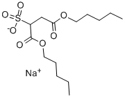 磺基琥珀酸-1,4-二戊酯钠盐 结构式
