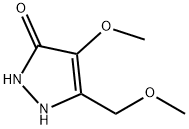 3H-Pyrazol-3-one,  1,2-dihydro-4-methoxy-5-(methoxymethyl)- Struktur