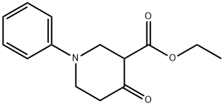 Ethyl 4-oxo-1-phenylpiperidine-3-carboxylate Struktur