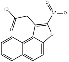 2-NITRONAPHTHO(2,1-B)FURAN-1-ACETICACID Struktur