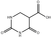 2,4-dioxohexahydropyrimidine-5-carboxylic acid Struktur