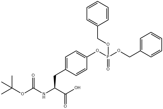 BOC-TYR(PO3BZL2)-OH Structure