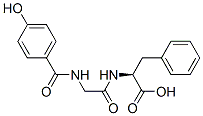 4-hydroxybenzoylglycylphenylalanine Struktur
