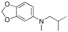 N-methyl-3,4-methylenedioxyphenylisobutylamine Struktur