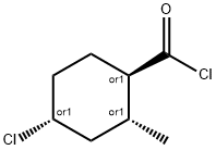 Cyclohexanecarbonyl chloride, 4-chloro-2-methyl-, (1alpha,2beta,4beta)- (9CI) Struktur