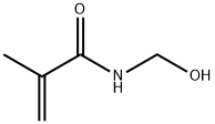 N-(羟甲基)-2-甲基-2-丙烯酰胺 结构式