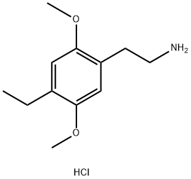 4-乙基-2,5-二甲氧基苯乙胺盐酸盐 结构式