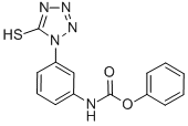 1-(3-PHENOXYCARBAMIDOPHENYL)-5-MERCAPTOTETRAZOLE Struktur